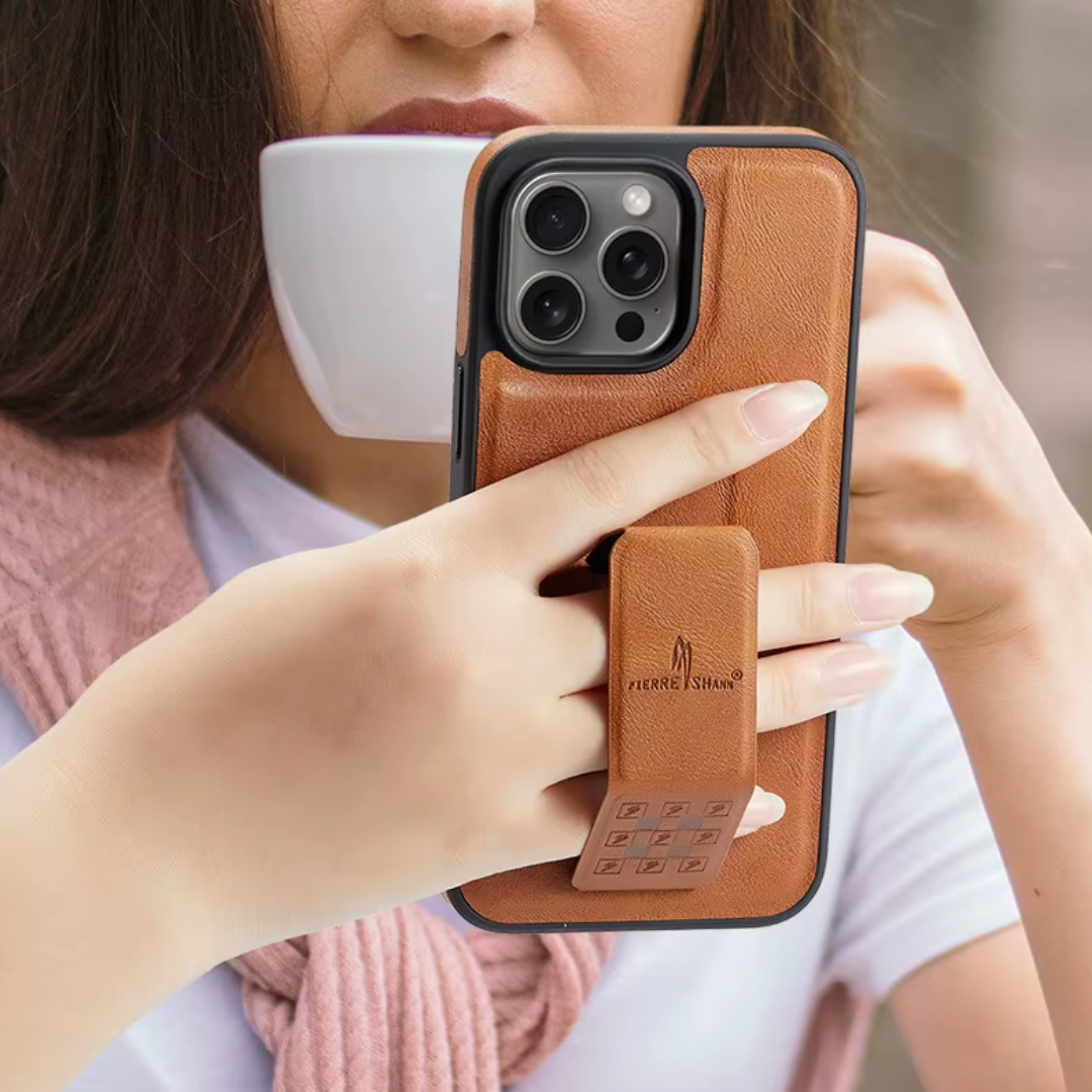Case Iphone em Couro MagStrap™