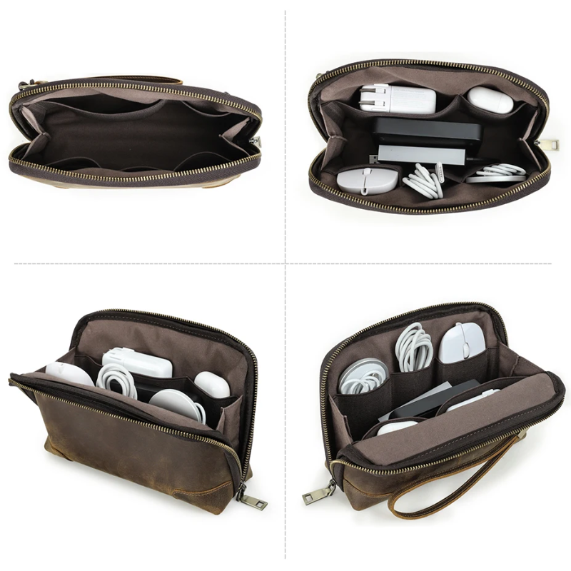 Porta-Gadgets em Couro Harper