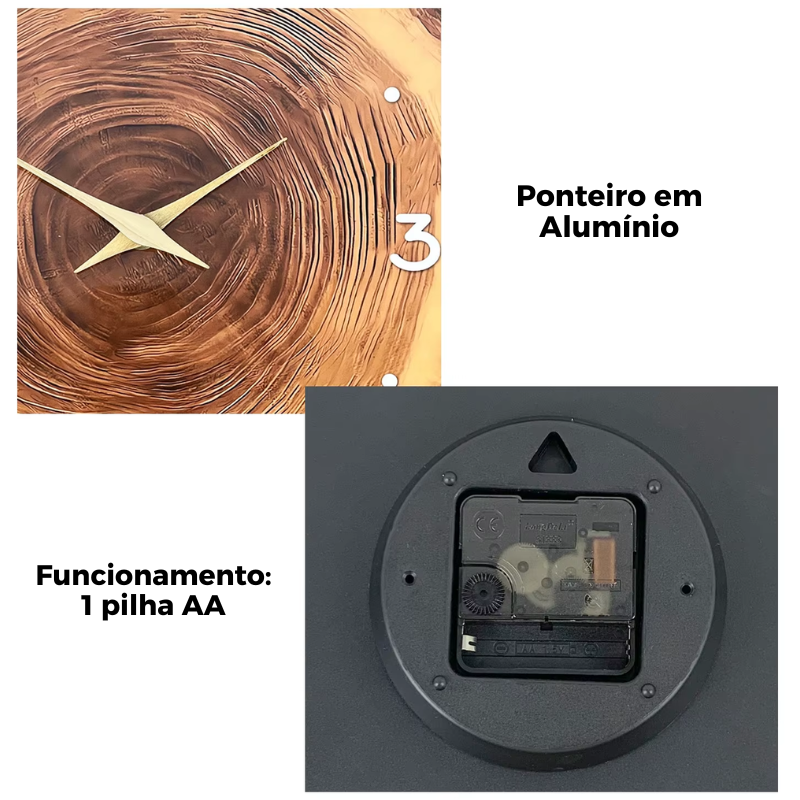 Relógio de Parede Naturale