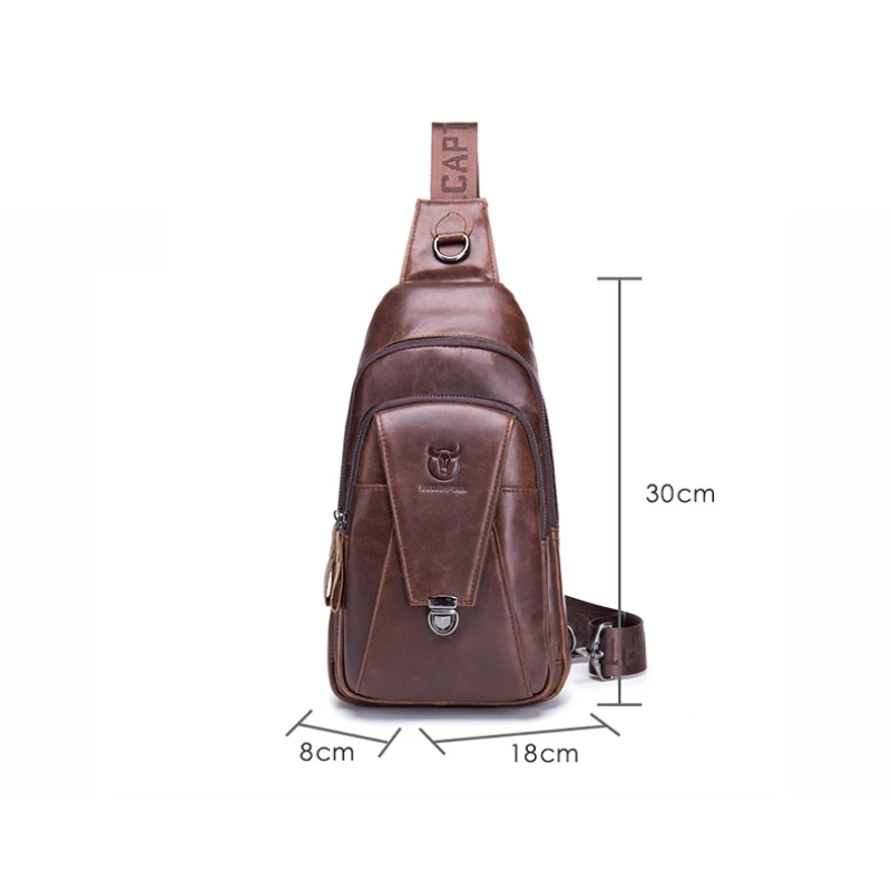 Bolsa Transversal em Couro Urban Trail