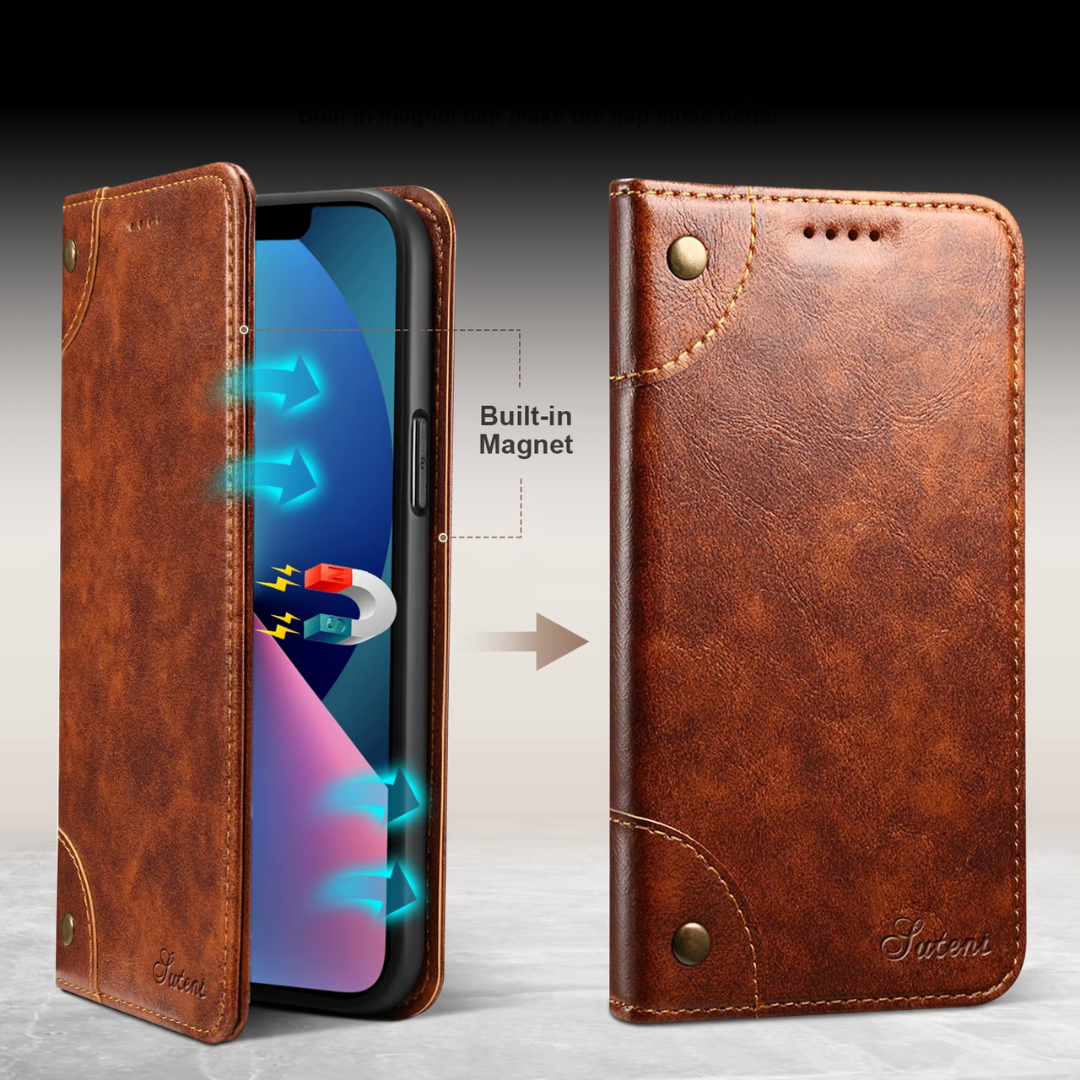 Case Iphone em Couro Suteni Hudson