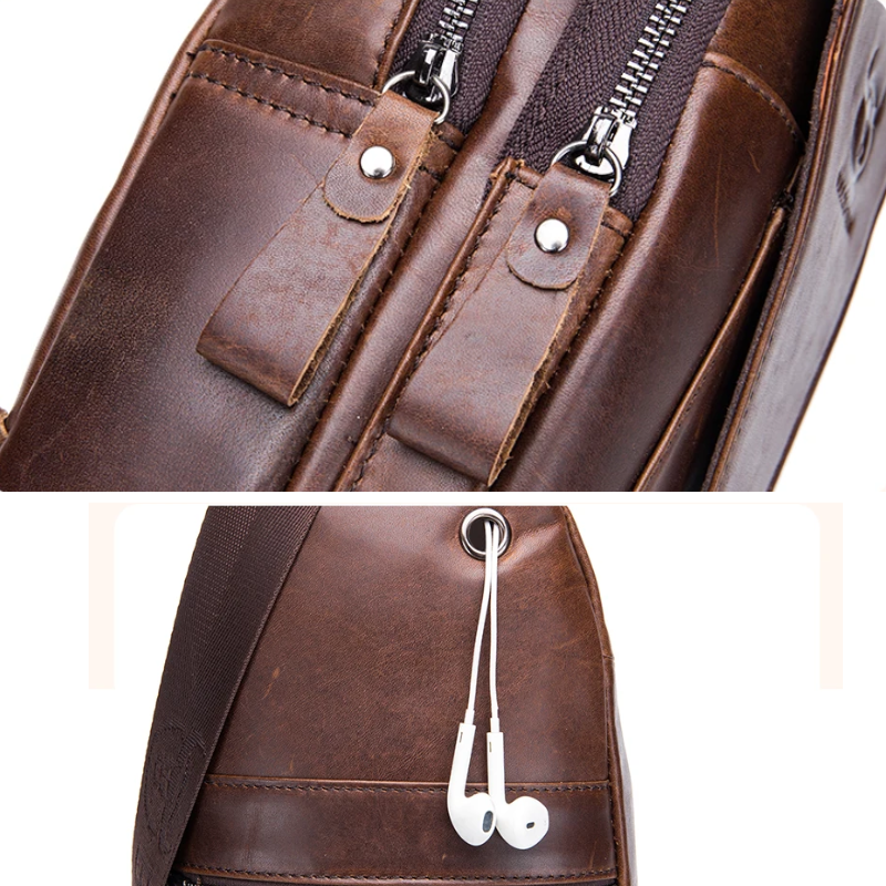 Bolsa Transversal em Couro Urban Trail