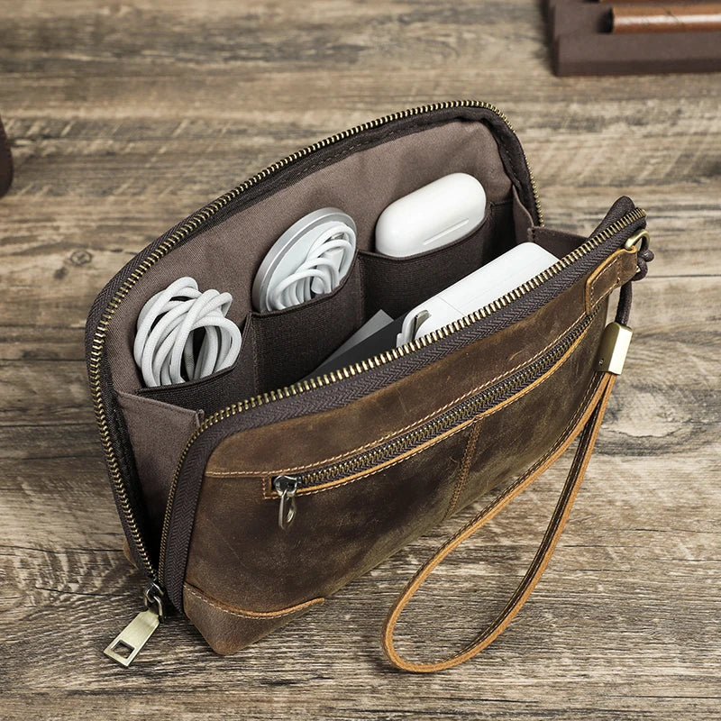 Porta-Gadgets em Couro Harper