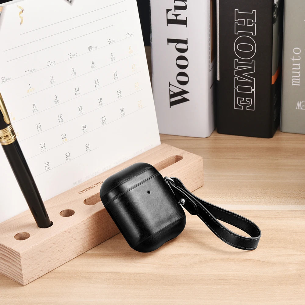 Case Heritage em Couro Legítimo Para AirPods 1 e 2