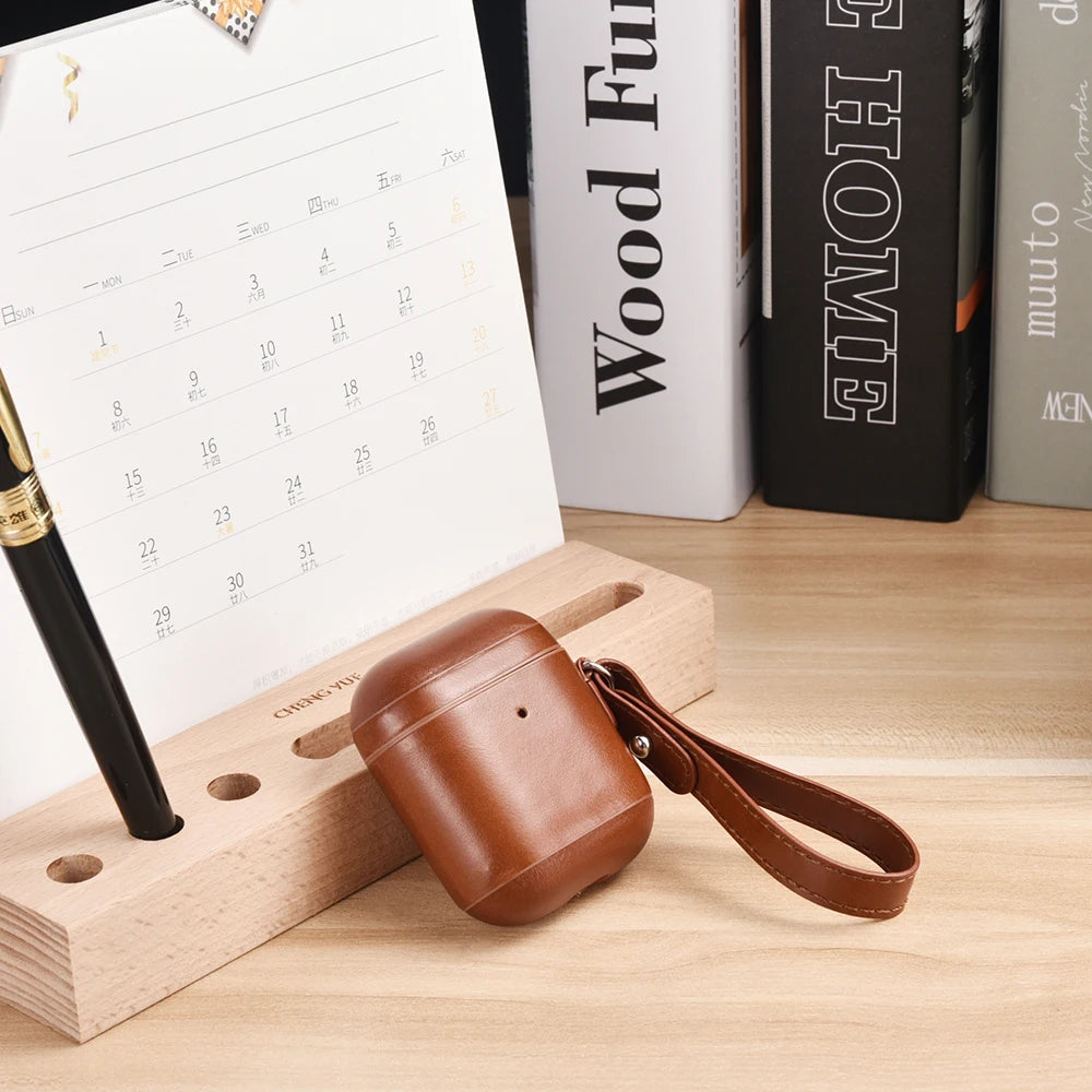 Case Heritage em Couro Legítimo Para AirPods 1 e 2