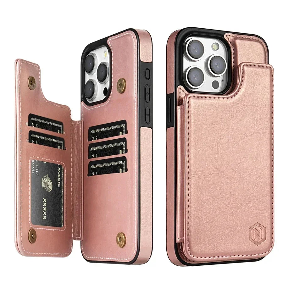 Case Iphone em Couro com Porta Cartões Executive Fold