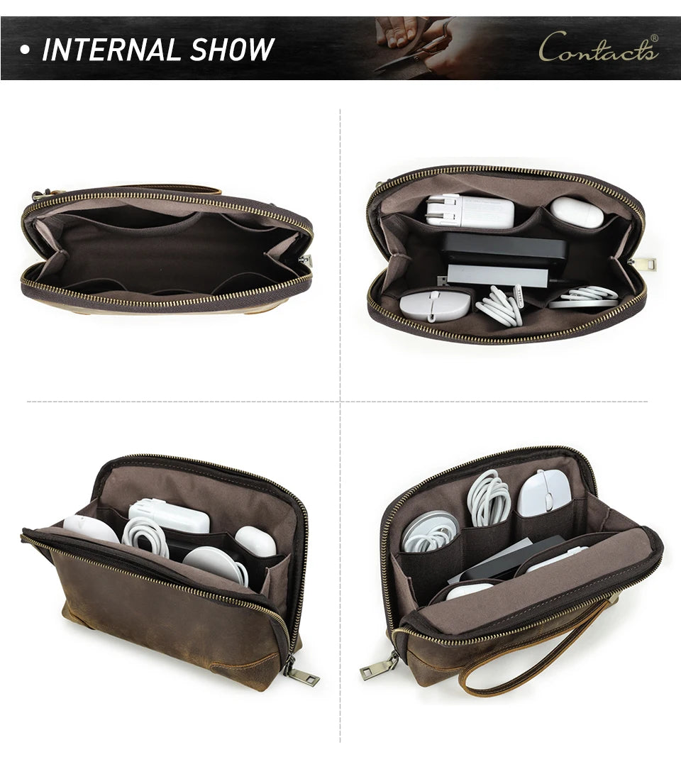 Porta-Gadgets em Couro Harper