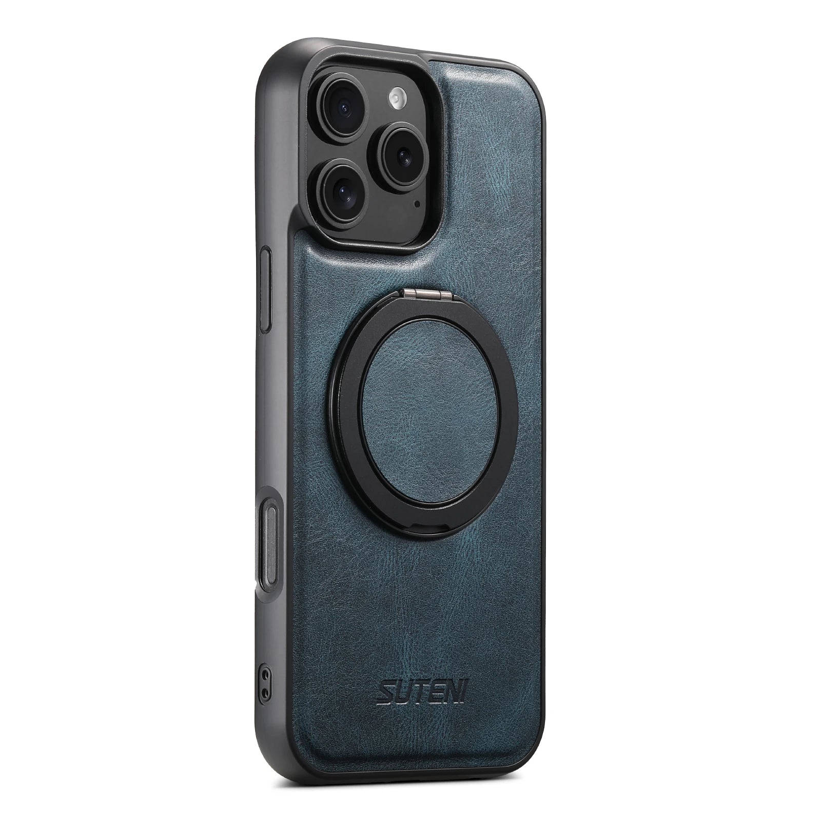 Case iPhone Magnetic 360° em Couro Suteni