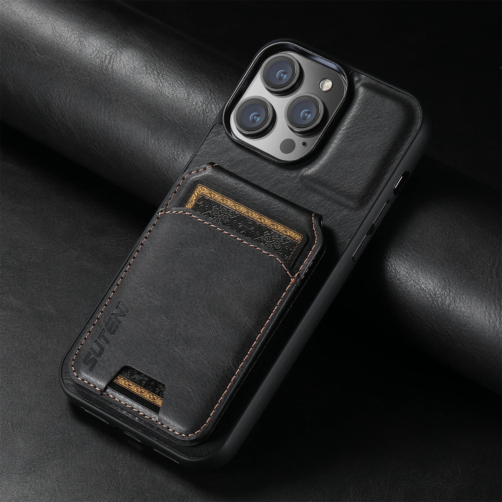 Case Iphone em Couro com Porta Cartões LeatherFlex