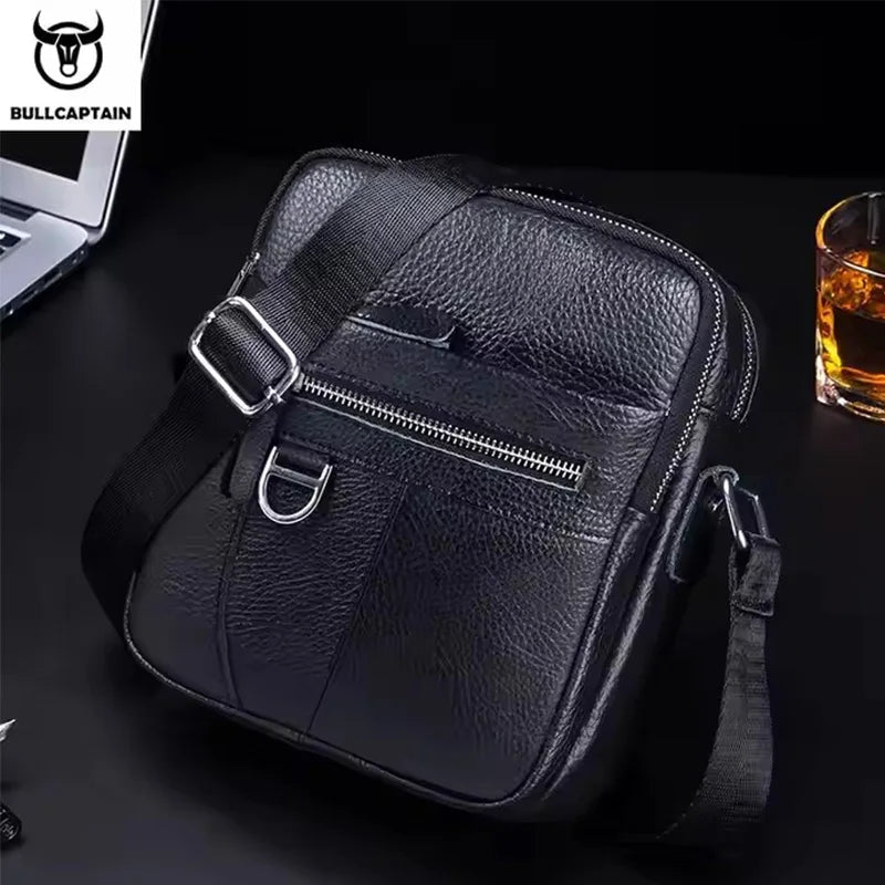 Bolsa Lateral em Couro Milano