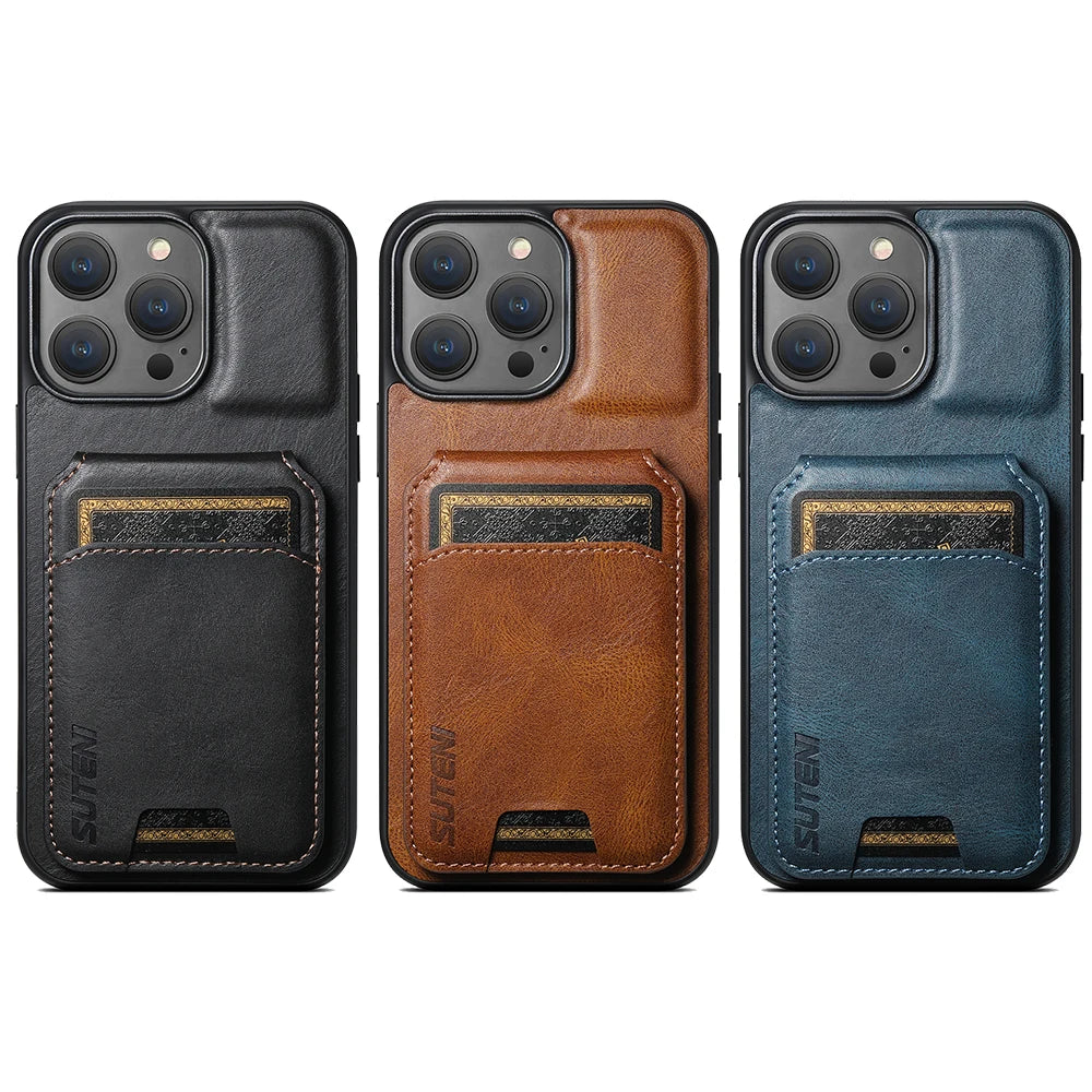 Case Iphone em Couro com Porta Cartões LeatherFlex