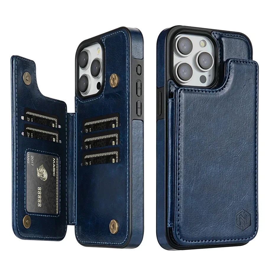 Case Iphone em Couro com Porta Cartões Executive Fold