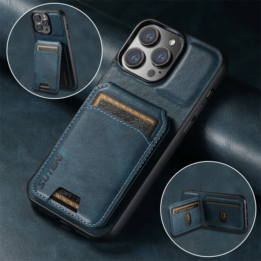 Case Iphone em Couro com Porta Cartões LeatherFlex