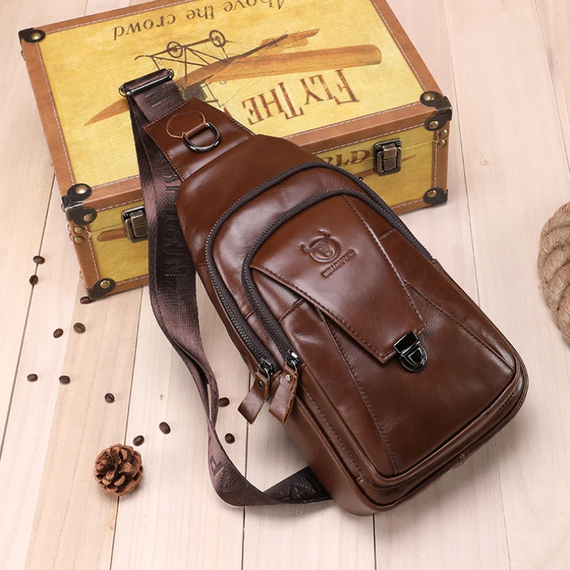Bolsa Transversal em Couro Urban Trail