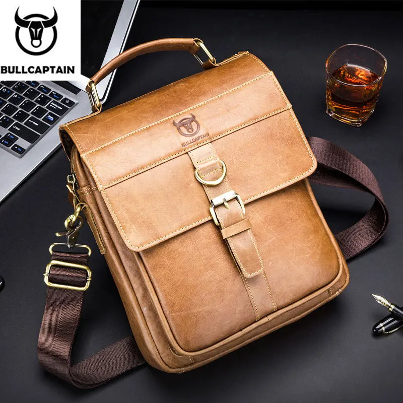 Bolsa Lateral em Couro Bravon