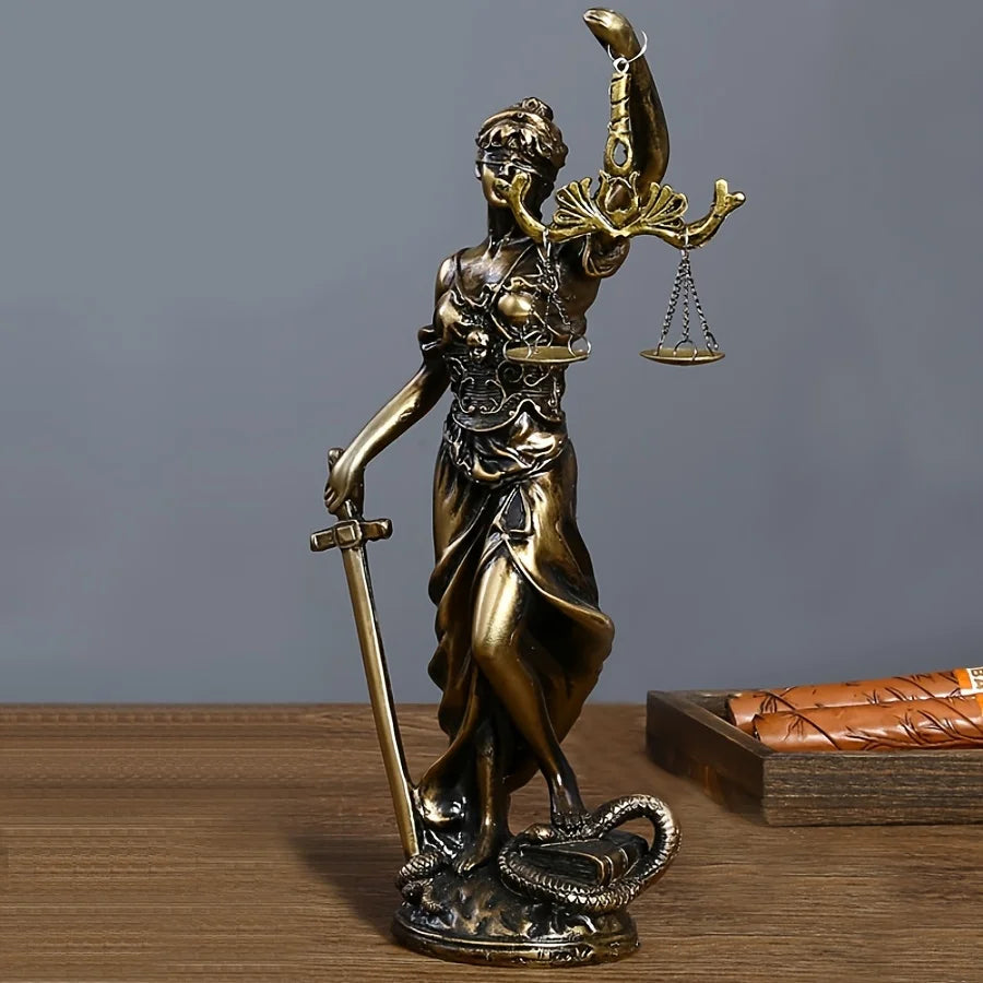 Estatua Decorativa Deusa da Justiça - Themis