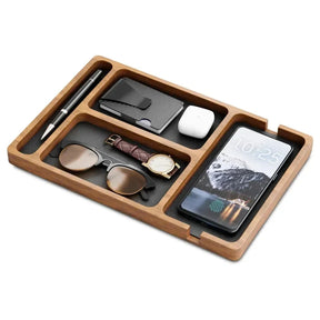 Organizador de Mesa Dockwood Elite em Madeira Premium