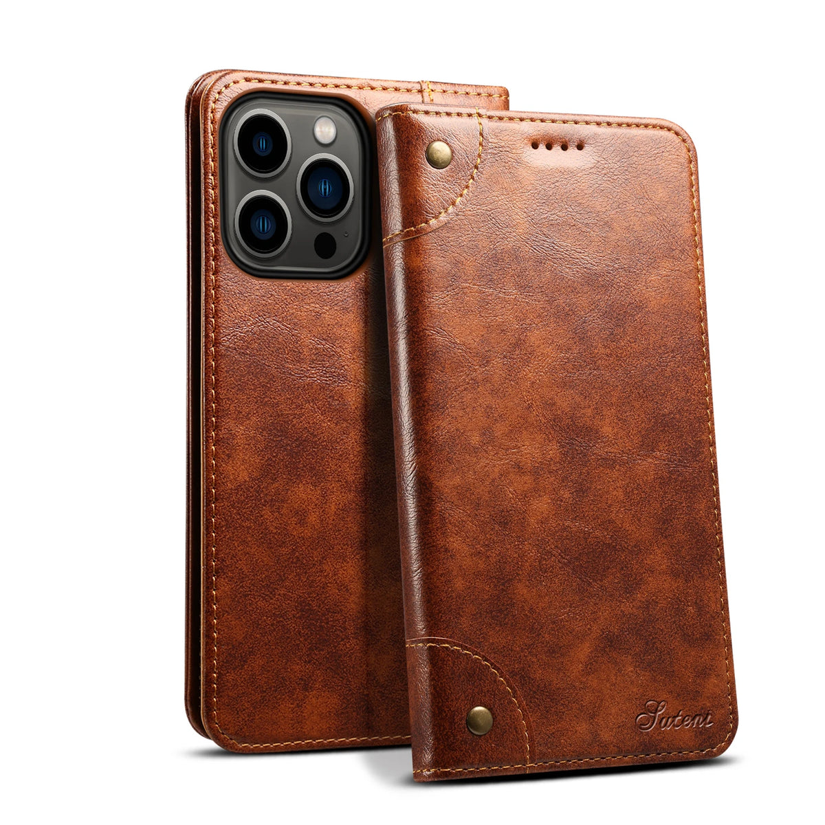 Case Iphone em Couro Suteni Hudson