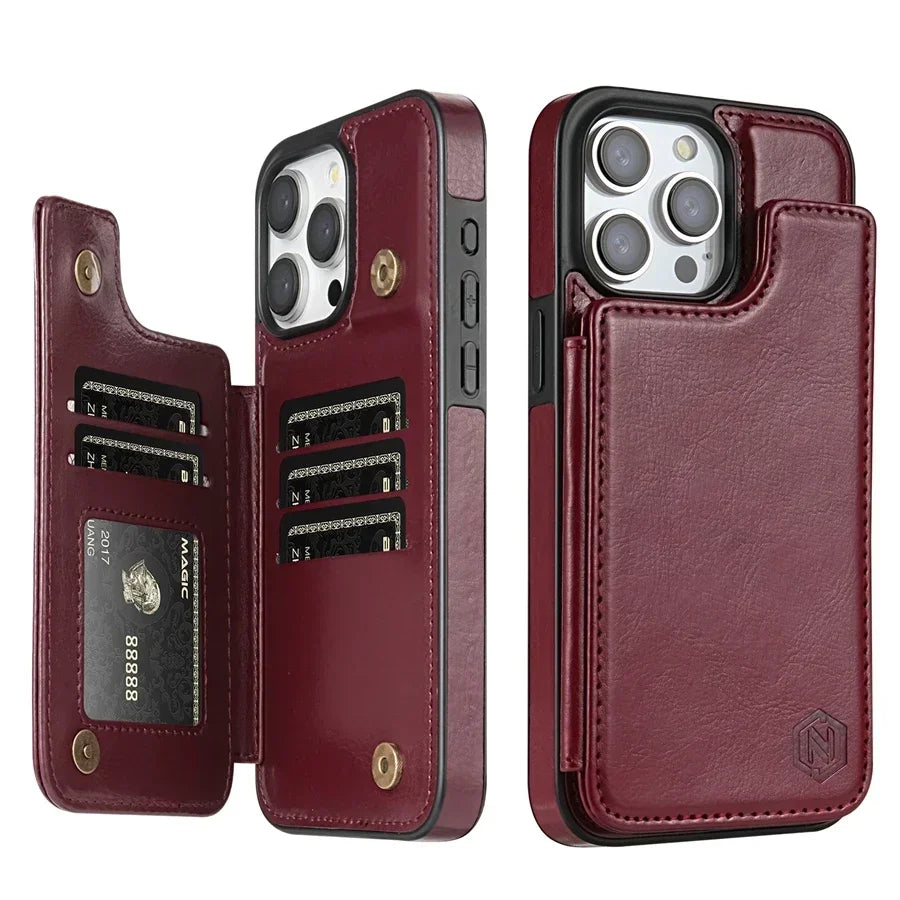 Case Iphone em Couro com Porta Cartões Executive Fold