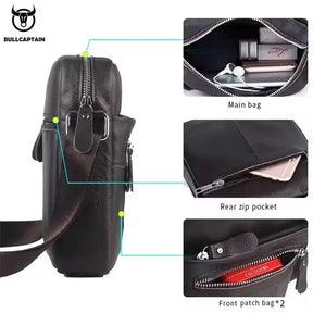 Bolsa Lateral em Couro Milano