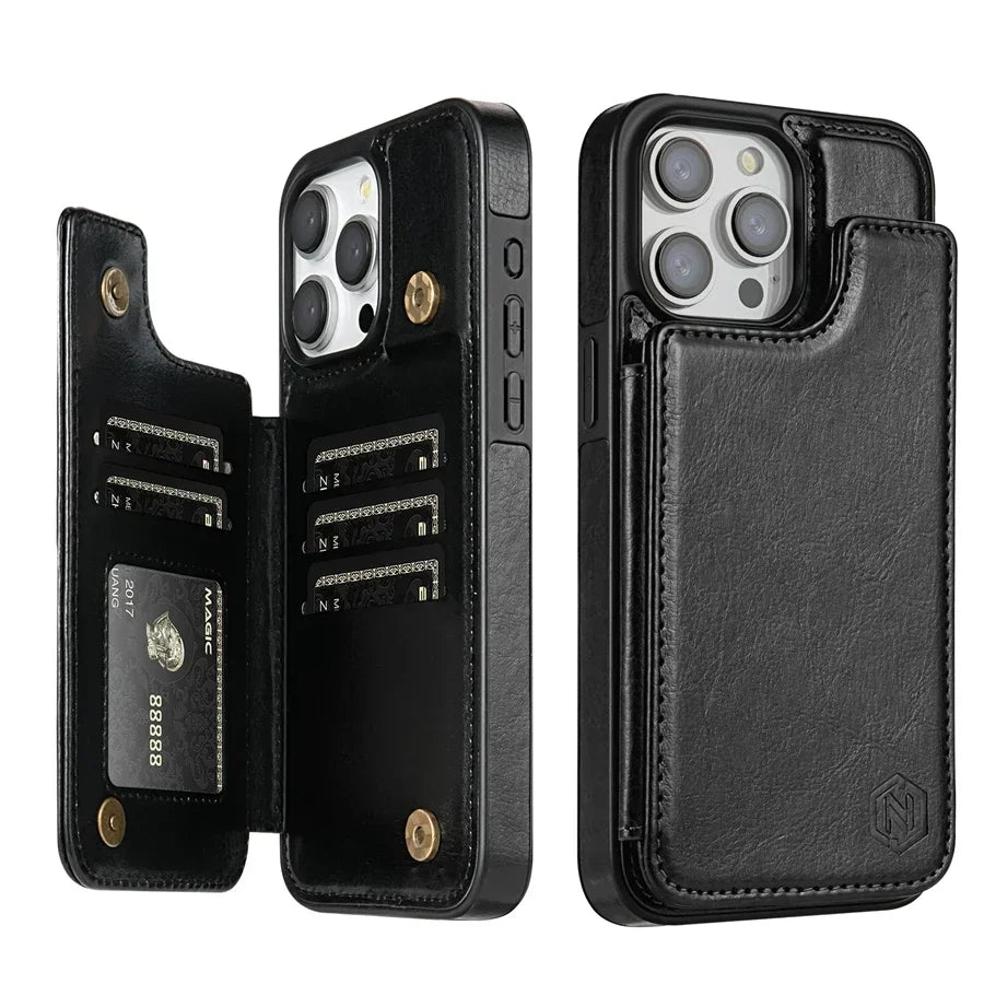 Case Iphone em Couro com Porta Cartões Executive Fold
