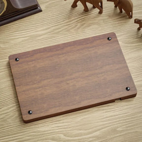 Organizador de Mesa Dockwood Elite em Madeira Premium