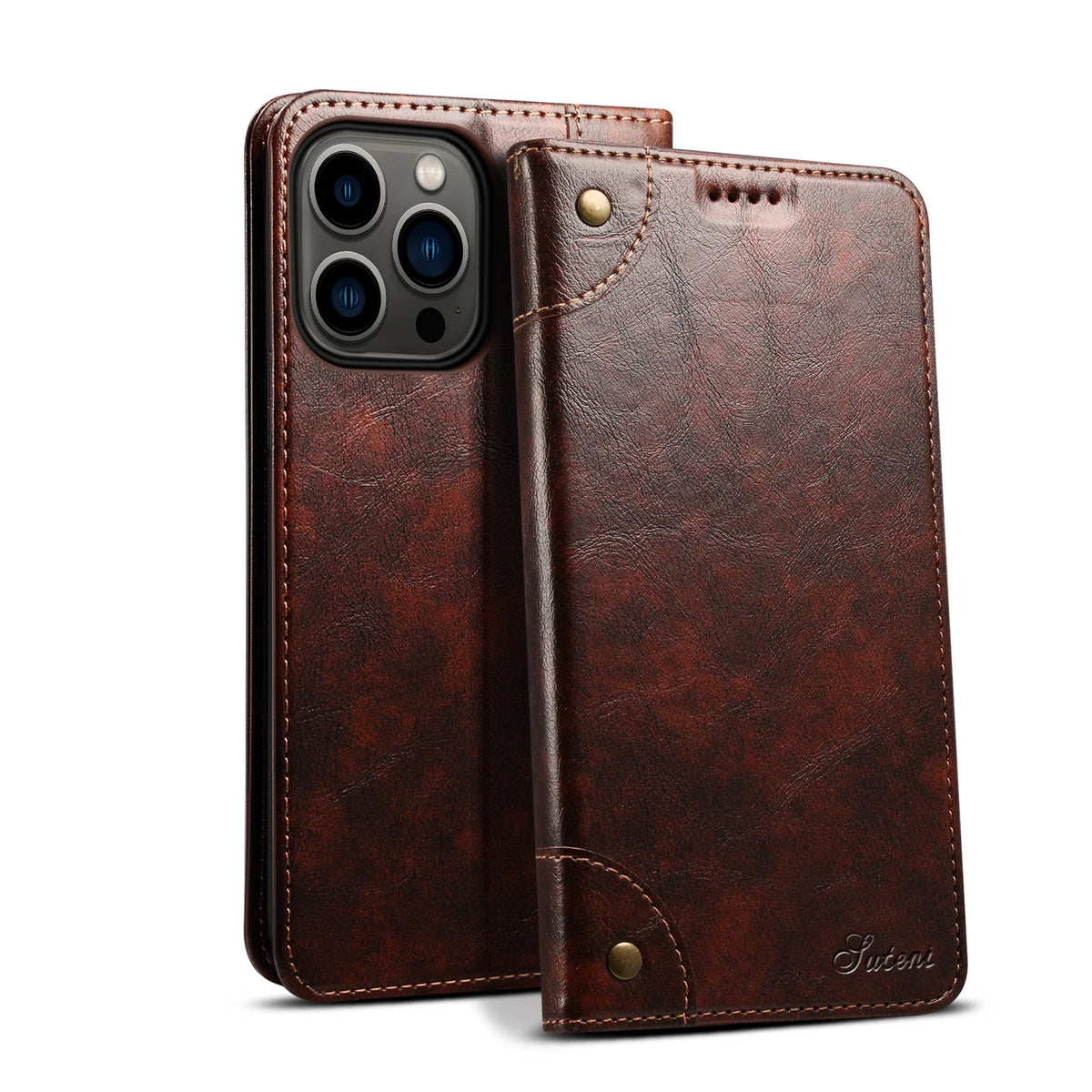 Case Iphone em Couro Suteni Hudson